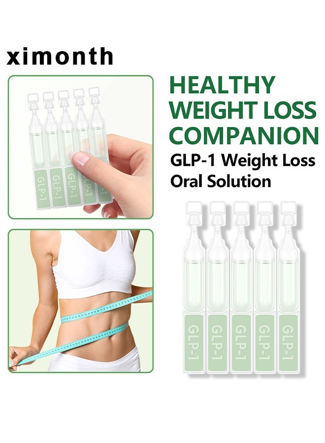 ximonth GLP-1 Weight Loss Oral Solution Drops, Moringa Slimming Detox, Fat Burner, Appetite Control, Metabolism Booster, Firming Skin And Body Shaping Care - Image 4
